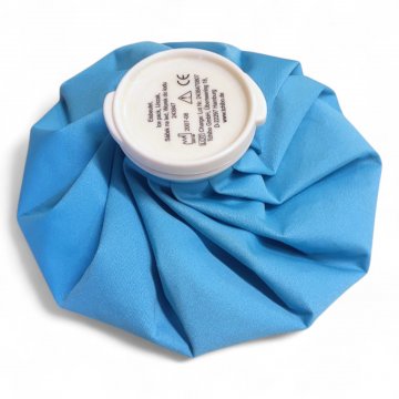 Eisbeutel, Nylon türkis, Verschluß K.stoff weiß, ø20