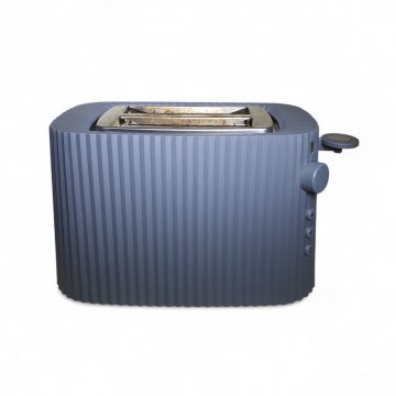 Toaster Kunststoff, grau, Pliseé, Riffeloptik, Alessi