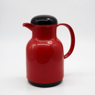 Isolierkanne, Thermoskanne, Kunststoff, rot, eldiro