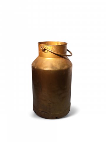 Milchkanne, MILCHI, Messing, messingfarbend, massive Ausführung, 1 Tragegriff, ca. 25 Liter Fassungsvermögen, ca. 49cm hoch, ca.⌀ 27,5, ohne Deckel