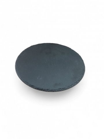 Schieferplatte, schwarz ,Untersetzer, ø 25 cm ,h 1 cm