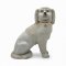 Figur, Hund, Porzellan, Vintage, Staffordshire (beschädigt)