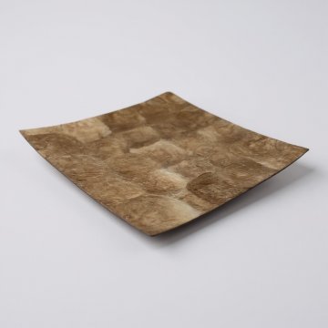 Schale / Tablett, Capiz, viereckig