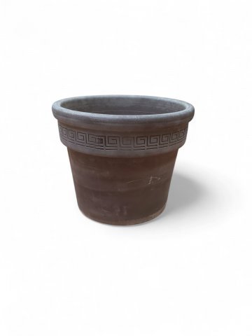 Übertopf , grau, H:24 cm ,aussen ø28 cm, ø25 cm innen 