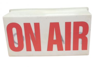 Lichtkasten ON AIR, weiß/ schwarz Kunststoff, 22x12,h12cm, SK2