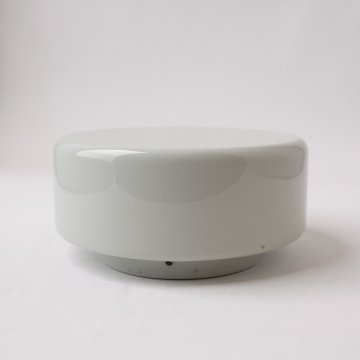 Wandlampe, rund, Milchglas