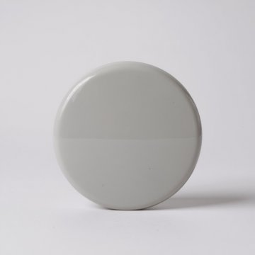 Wandlampe, rund, Milchglas