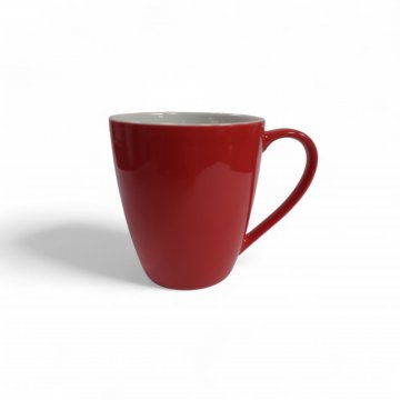 Tasse HIRSCH, rot,ø 8,5 cm, h 10cm, Kaffeetasse,Keramik