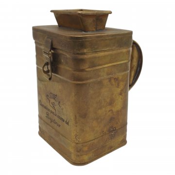 Almosen Box, Spendendose für die Kirche, Messing