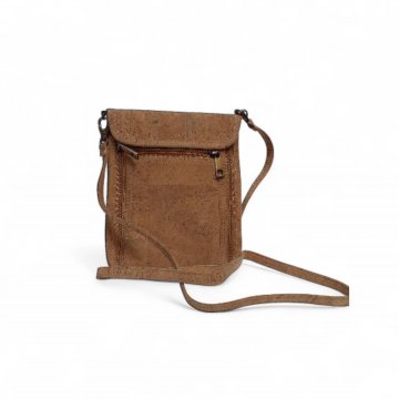 Tasche, Umhängetasche, KORKI, Kork 17 x 21 cm, mit Tragegurt