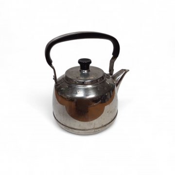 Wasserkessel, Edelstahl, historisch anmutend, silber, 16 x 16 x 22 cm, 