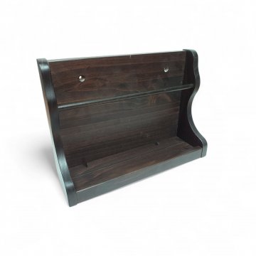 Gewürzregal, Gewürzbord, LEVKE, Holz, braun, 27 x 20 x 9 cm