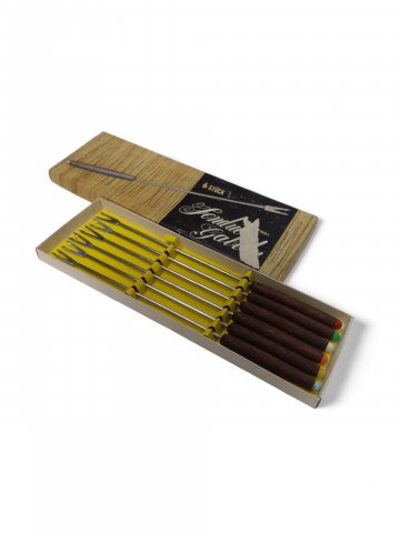 Fonduegabeln, in Schachtel, l=27 cm, 60/70er Jahre