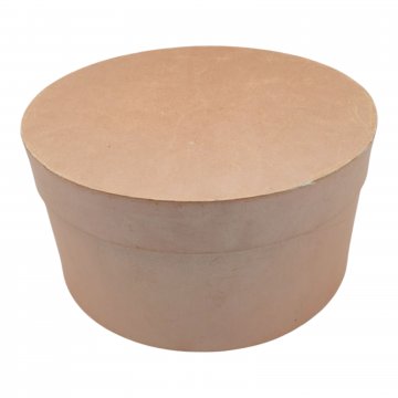 Schachtel, rund, rosa metallic, H: 10cm