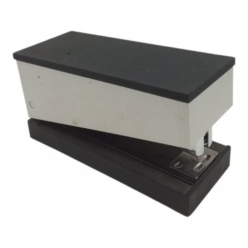 Bürohefter Alu, schwarzer Deckel und Boden, rechteckig HELIT