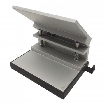 Locher Alu, schwarzer Boden, rechteckig HELIT