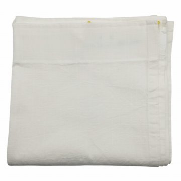 Vorhang H275xB140, weiß, Baumwolle, teilweise verdickter Faden, mit Gradinenband