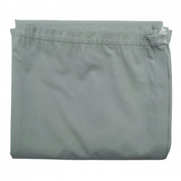 Vorhang H270xB300, mausgrau, Leinwand, Baumwolloptik, fester Griff, mit Gardienenband