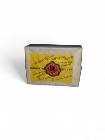 Streichhölzer R ,beige,rot,gelb, 10 cm x 7,5 cm x 4 cm