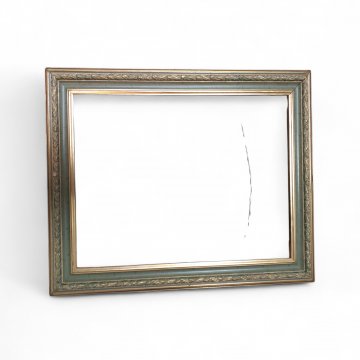 Grüngoldener Profilrahmen, 66x80cm
