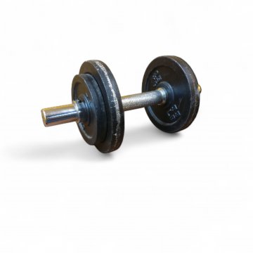 Kurzhantel, Hantel, 7,5 kg, fertig bestückt mit Hantelscheiben, Sternverschluß, 