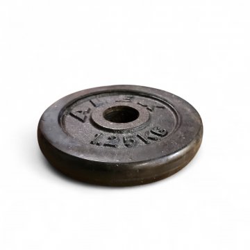 Hantelscheibe 1,25 Kg, Metallguss,schwarz,Loch ø 3cm, 