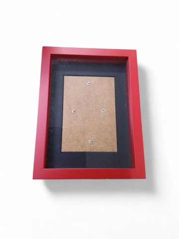 Standbilderrahmen LADY, rechteckig, Bildmaße: 17 x12,5 cm, Bilderrahmen,rot