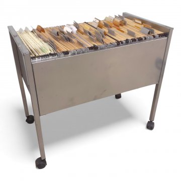 Mappenboy, silber, Aktenrollwagen, geschlossene Seiten