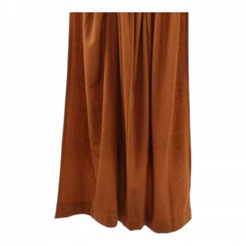 Vorhang,ca.160x190cm,braun(rötlich), uni, wollartiger Rips, Effektgarn-Pillingoptik (kl. Knötchen) steifer Fall