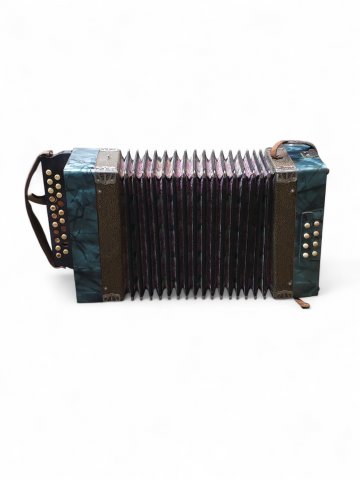Akkordeon, blau