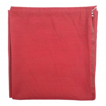 Vorhang H265xB220, rot, changierend in rot/grün, Seidenart mit Gardinenband