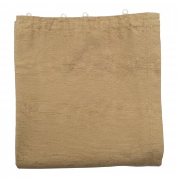 Vorhang H2634xB110, beige mit Goldschimmer, Wildseidenoptik, Pilling, mit Gardinenband