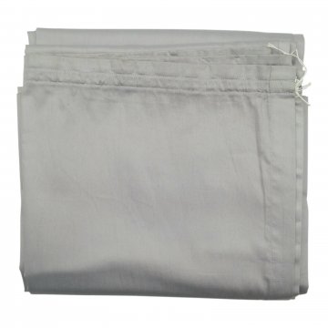 Vorhang H265xB260, silbergrau, Satin, matt glänzend, mit Gardinenband