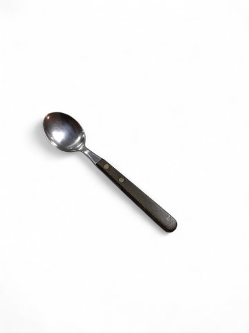 Löffel STEAK , Edelstahl, Griff Holz spitz 