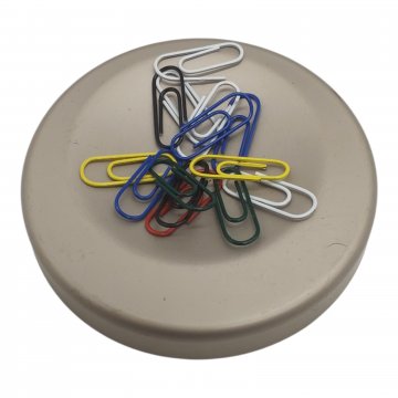 Büroartikel divers: Büroklammerbox, Plastik, Metall