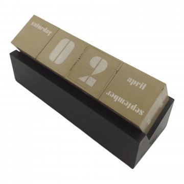 ewiger Kalender"Cubes", Kunststoff,rot,schwarz,grau KLEIN&amp;MORE