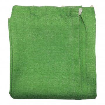 Vorhang H260xB110x260, giftgrün, glänzend, Kunstfaser mit Gardinenband