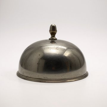 Gloche, Speiseglocke versilbert,  h18cm. Ø26cm