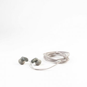 Kopfhörer mini, einfach, rot / weiß / schwarz