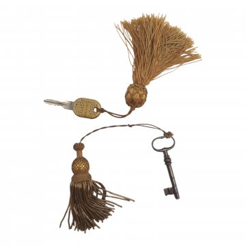 Schlüsselanhänger Quaste mit Schlüssel