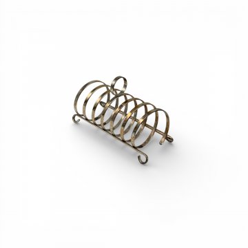 Toasthalter / Servietttenhalter, versilbert, Ringform