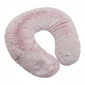 Nackenkissen, Ø35cm, rosa Plüsch