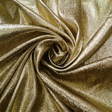 Dekostoff 280x290 Lamé, uni gold, glitzernd