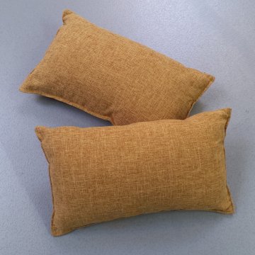 Kissen 30x50 senffarben/hellbraun gemuschelt