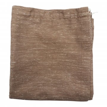 Vorhang H260xB110, hellbraun/beige meliert, wollartig Wildseidenoptik, mit Gardinenband