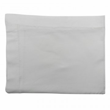 Tischdecke 160x270, weiß, Baumwolle mit Hohlsaum Stickerei