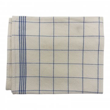 Geschirrhandtuch, weiß/blau, 50x70 cm, Baumwolle