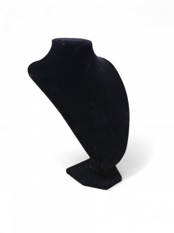 Büste BLACK 1,Schmuckhalter, Kette, schwarz,H=34cm, B=20cm