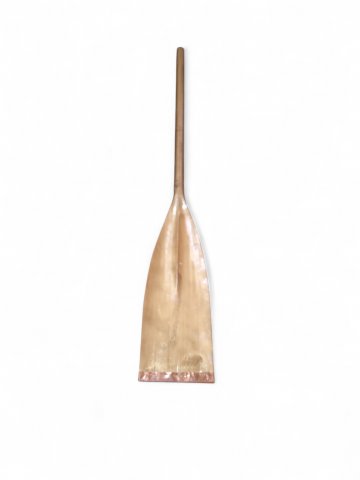Paddel DEKO, Holzpaddel,gold, Rückseite Holz, gebraucht, L: 110cm, B 25 cm