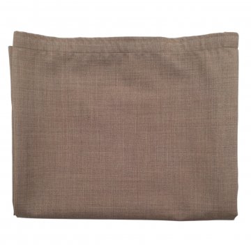 Vorhang H255xB150, taupe meliert, feines Mischgewebe / Bekleidungsstoff, mit Gardinenband